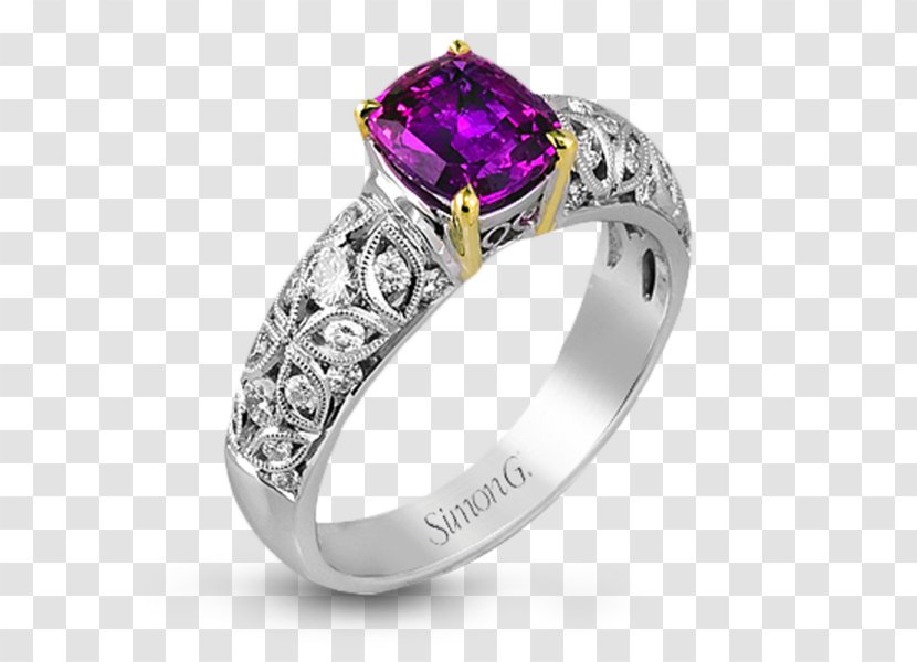 Wedding Ring Amethyst Jewellery Gemstone Transparent PNG