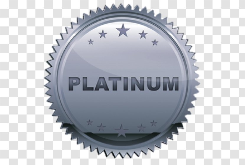 Advertising Business Platinum Logo Service - Medal Transparent PNG