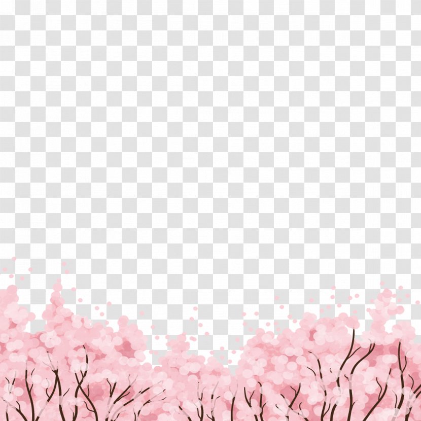 Cherry Blossom - Flower - Gorgeous Pink Sea Transparent PNG