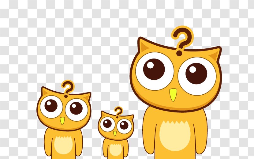 Owl Animation Icon - Meng Pet Cat Questions Transparent PNG