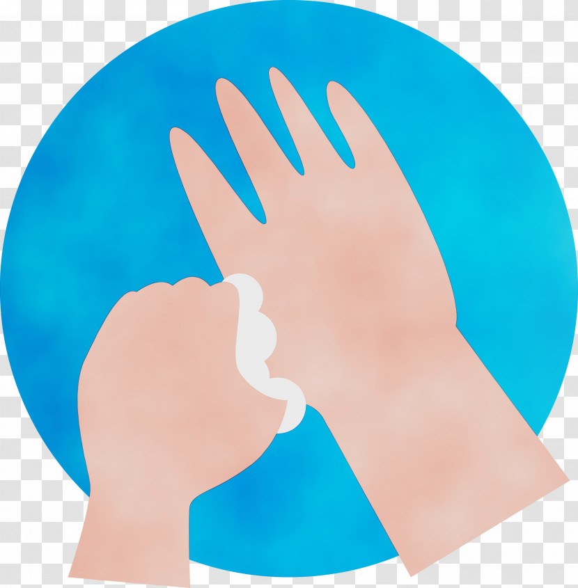 Cartoon Hand Washing Icon Line Art Silhouette Transparent PNG