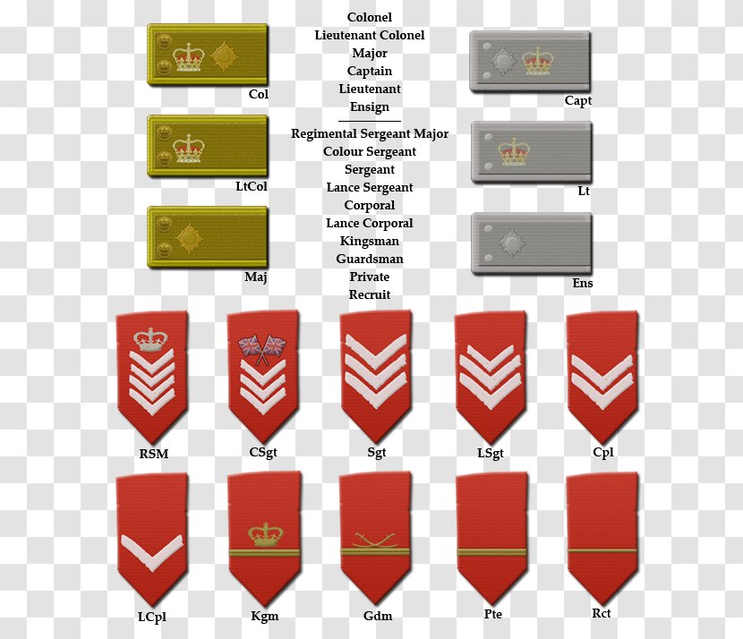 Napoleonic Wars Military Rank British Army Officer Insignia Soldier Transparent PNG