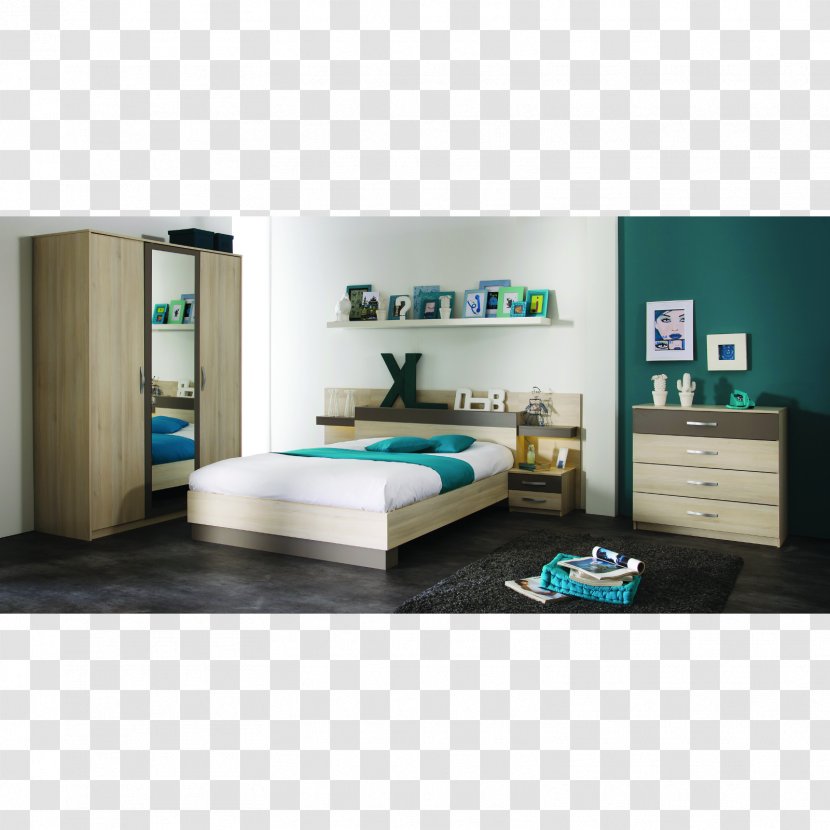 Bed Frame Bedside Tables Furniture Mattress Transparent PNG