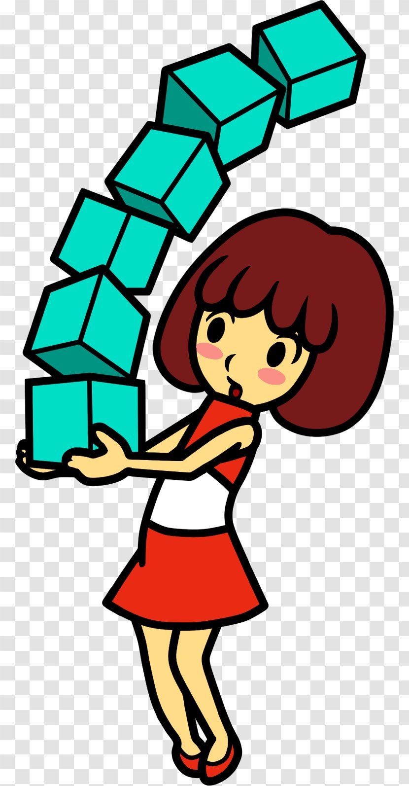 Rhythm Heaven Fever Clip Art Image - Thumbnail - Set Square Cartoon Transparent Transparent PNG