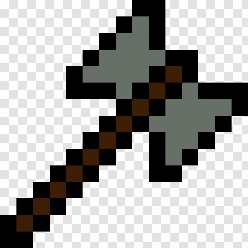 Minecraft Pixel Art Axe - Ax Transparent PNG