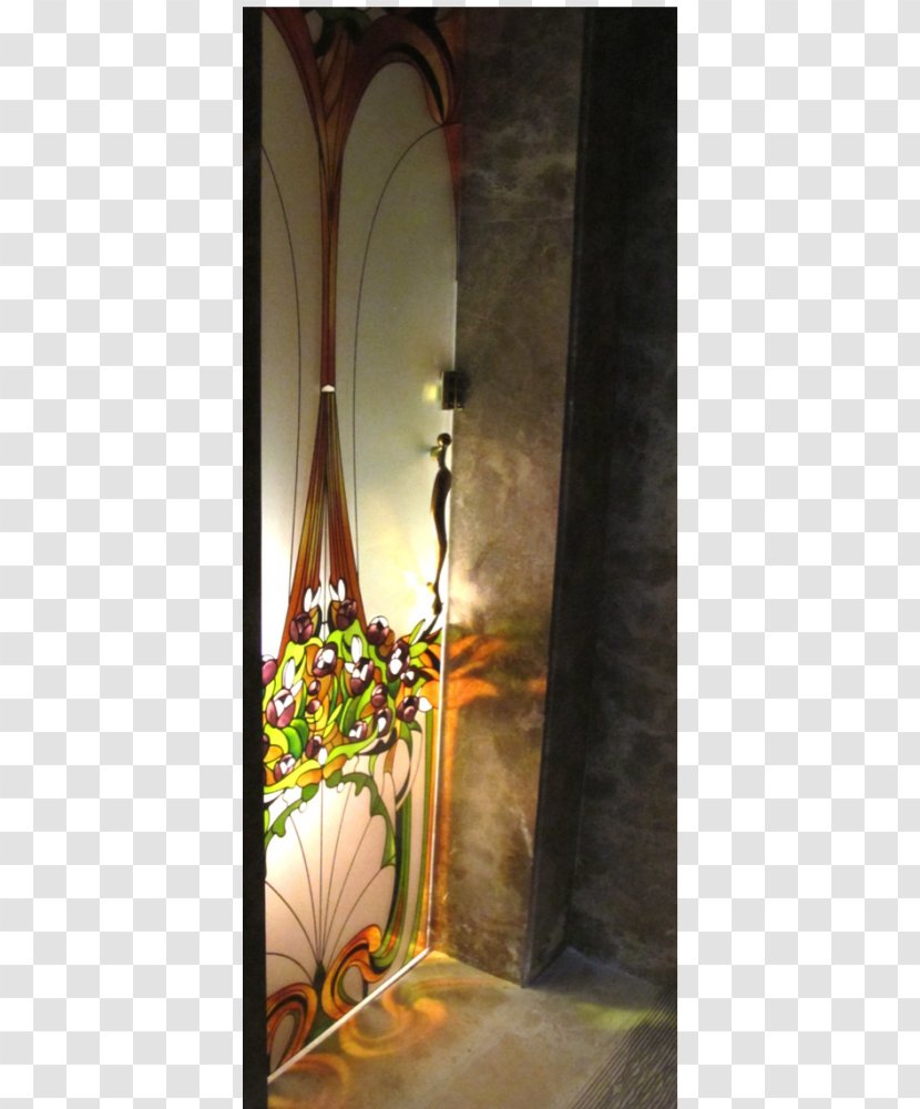 Stained Glass Art Nouveau Door - Lighting Transparent PNG