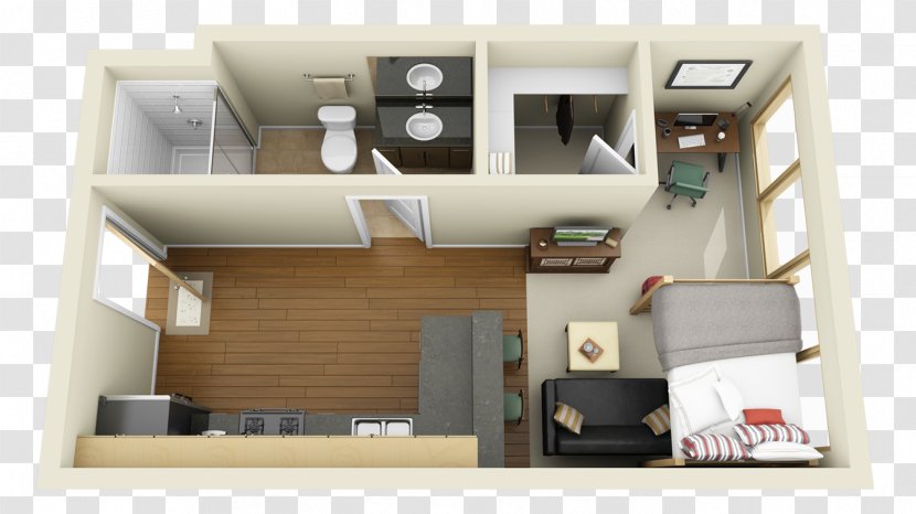Floor Plan House Studio Apartment Transparent PNG