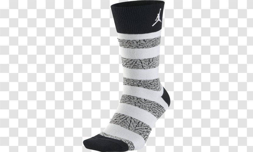 Tracksuit Sock Jumpman Shoe Nike - Black And White Stripe Transparent PNG