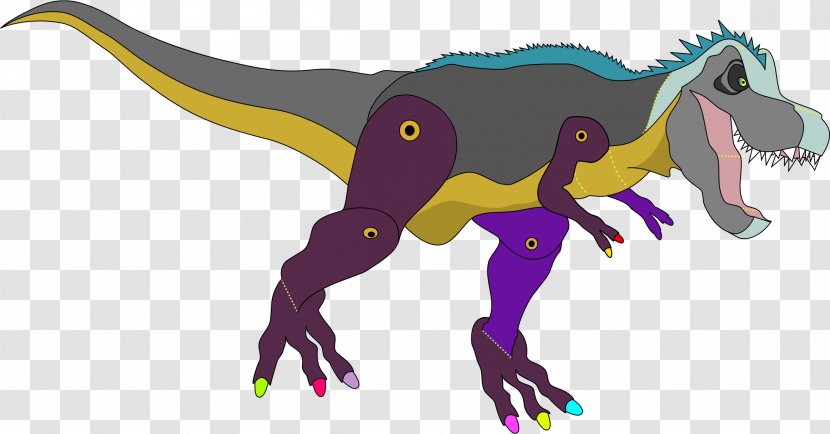 Paper Craft Dinosaurs Velociraptor Tyrannosaurus Rex - Dinosaur Transparent PNG