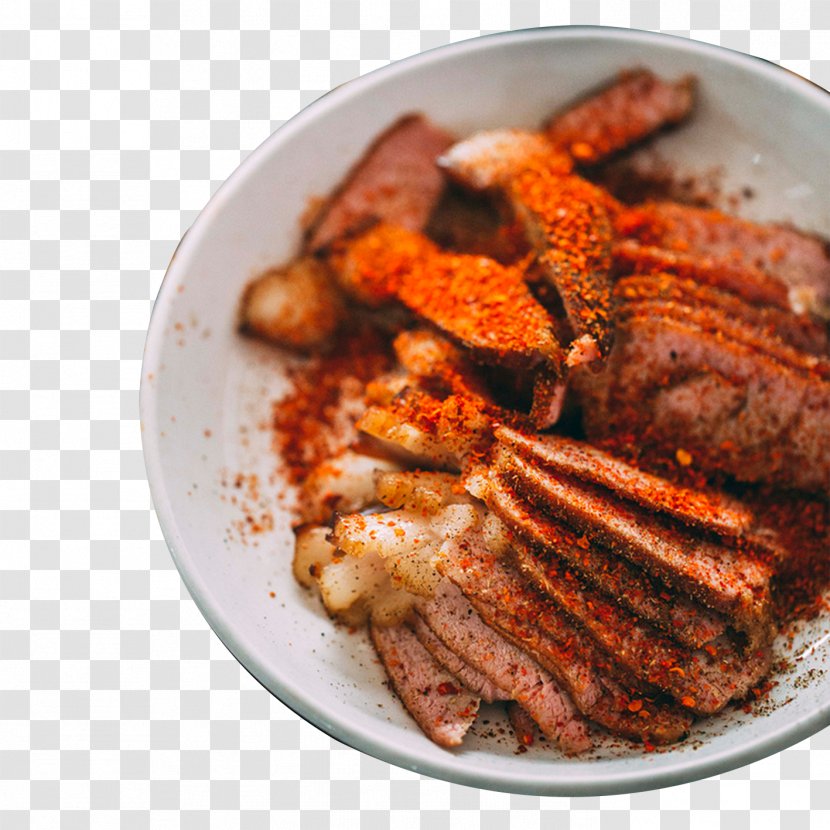 Jerky Mongolian Beef Satay Breakfast Carpaccio - Capsicum Annuum Transparent PNG