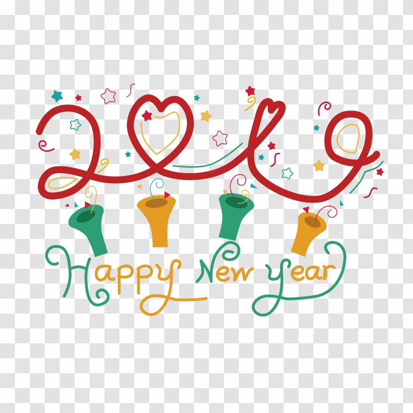 New Year Design - Logo - Sticker Transparent PNG