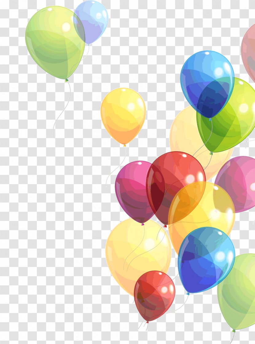 Balloon Birthday Clip Art - Yellow Transparent PNG