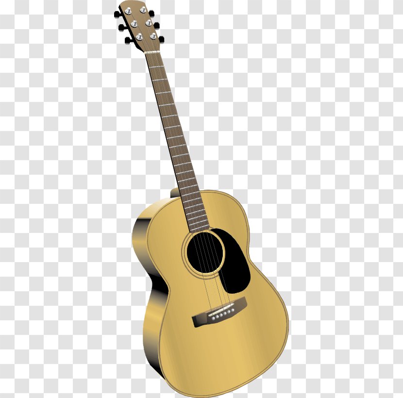 Acoustic Guitar Cuatro Musical Instrument Tiple - Heart - Vector Transparent PNG