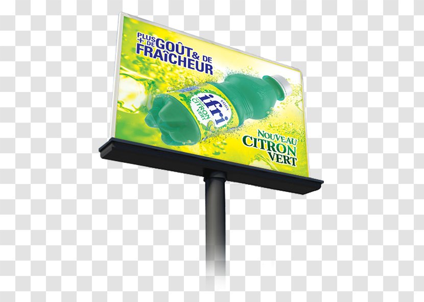 Ifri Fizzy Drinks Advertising Lemon Billboard - Sign Transparent PNG