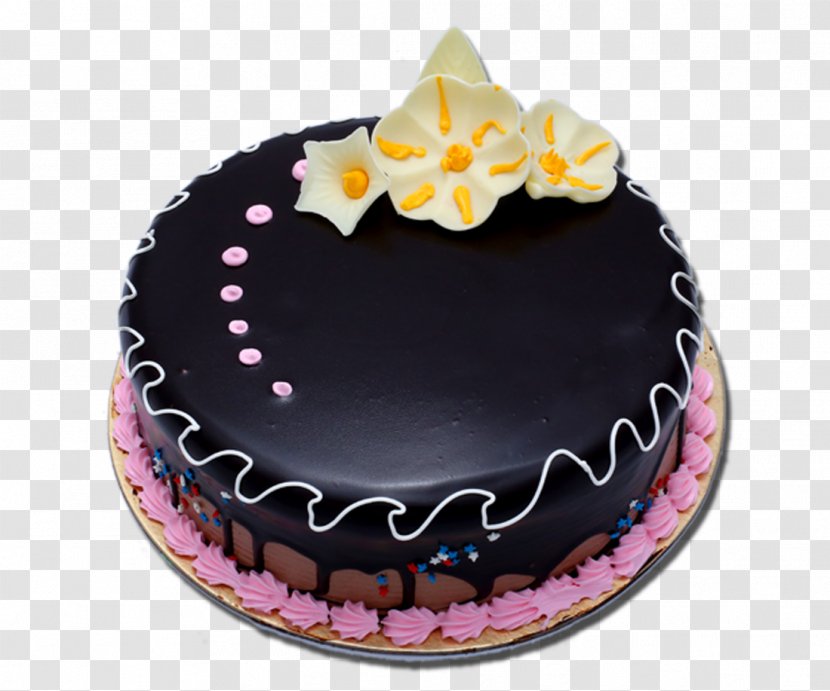 Birthday Cake Chocolate Sachertorte Ganache - Torte - Bakery Shop Transparent PNG