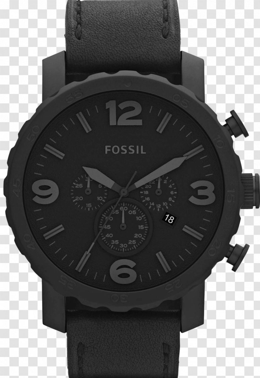 Fossil Men's Nate Chronograph Grant Watch Strap Transparent PNG