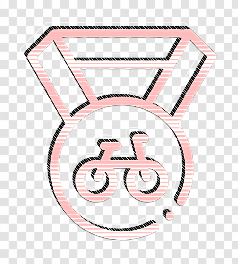 Bicycle Racing Icon Medal Icon Transparent PNG