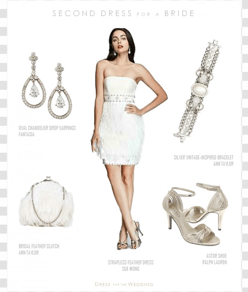 Wedding Dress Reception Bride - Sandal Transparent PNG