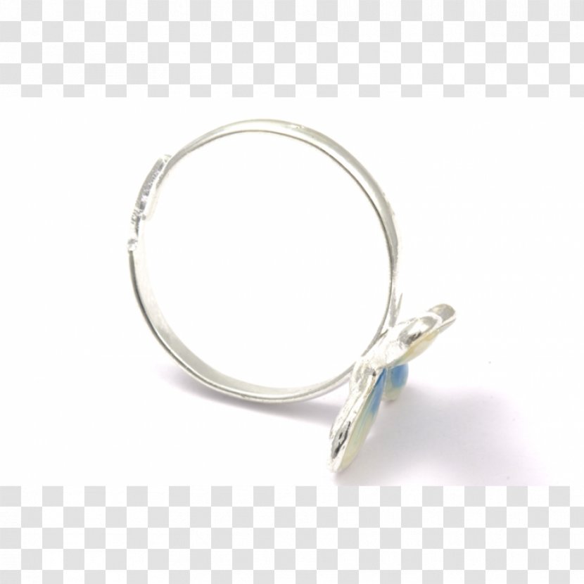 Silver Body Jewellery Platinum - Metal - Blue Ring Transparent PNG