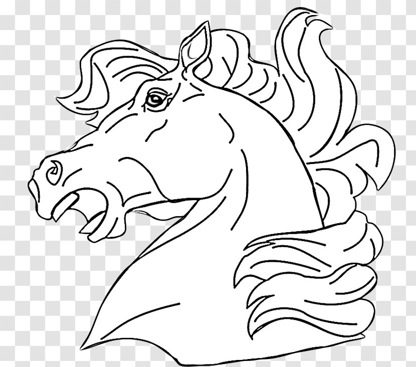 Foal American Quarter Horse Coloring Book Pony Mare - Tree - Unicorn Head Transparent PNG