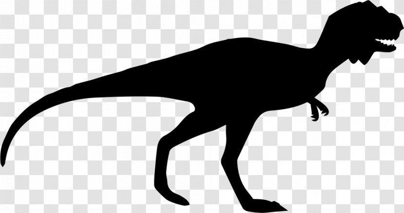 Tyrannosaurus Dinosaur Dilong Majungasaurus - Silhouette Transparent PNG