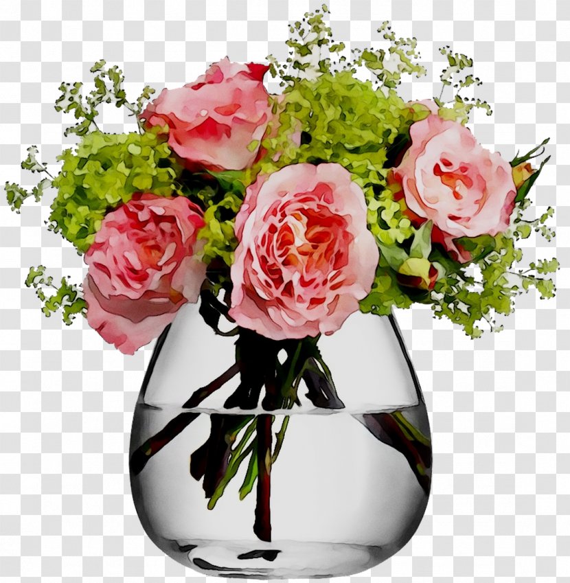 Garden Roses Floral Design Cabbage Rose Vase Cut Flowers - Bouquet - Peony Transparent PNG