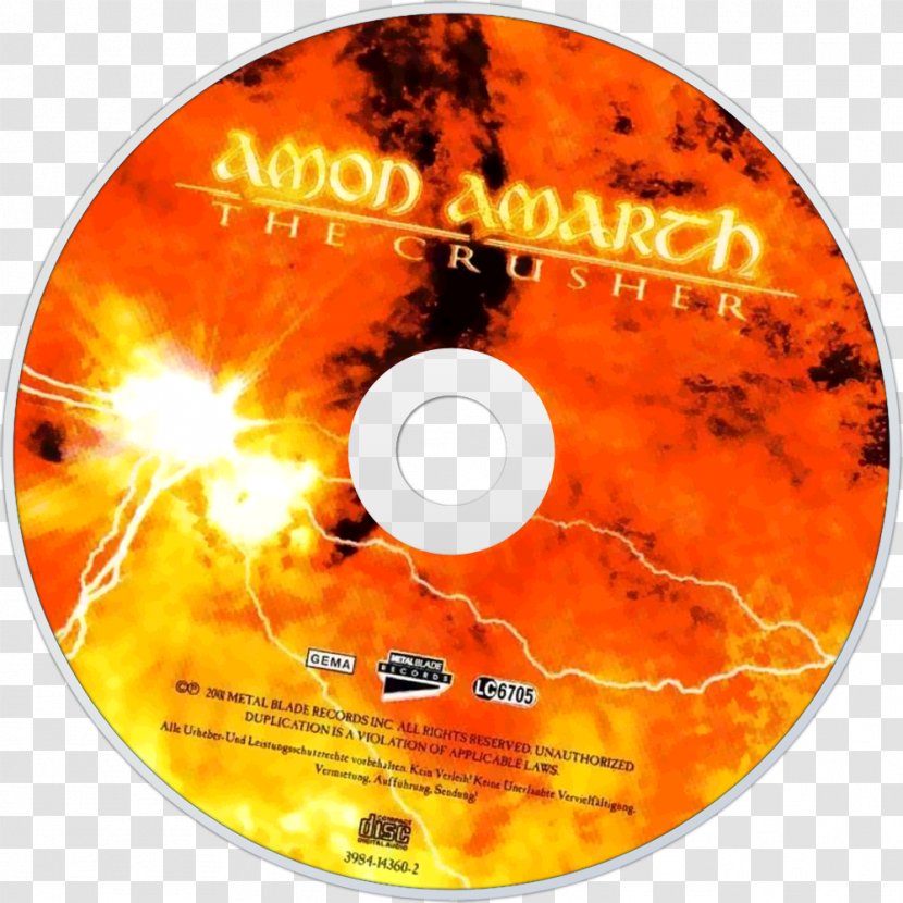 Compact Disc The Crusher Amon Amarth Once Sent From Golden Hall Versus World - Tree - Flower Transparent PNG