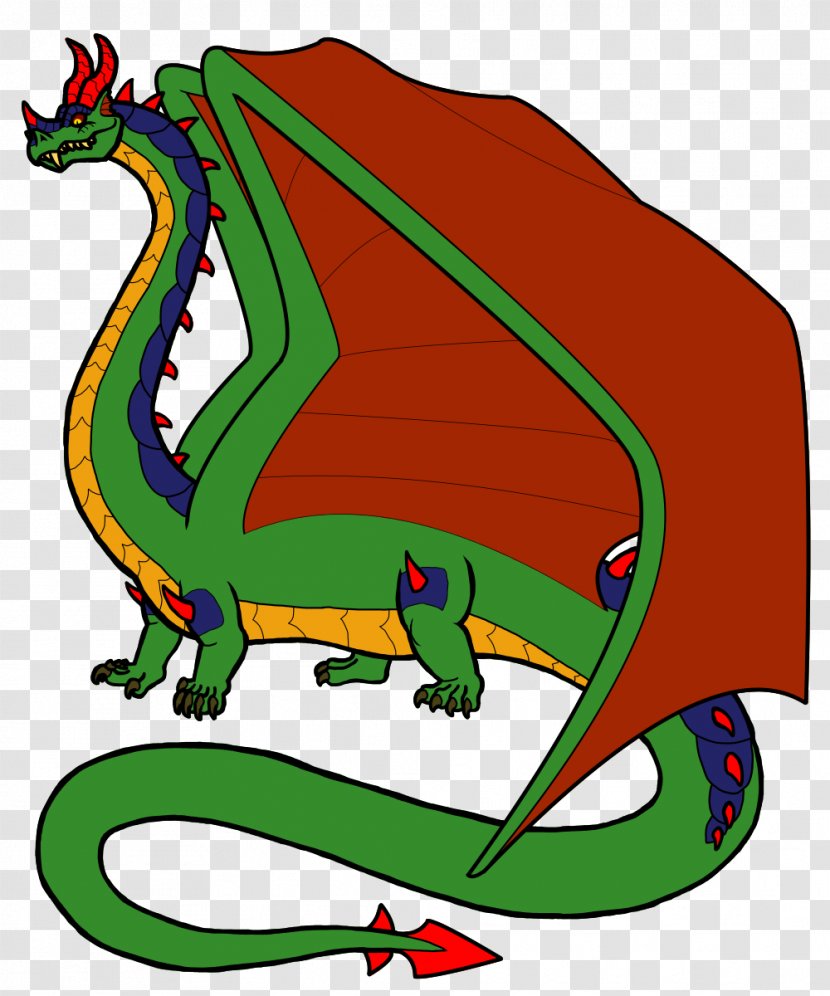 Reptile Dragon Cartoon Clip Art - Mythical Creature Transparent PNG