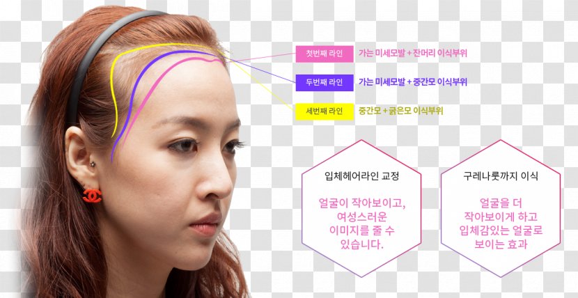 Eyebrow Hair Tie Cheek Chin Beauty - Purple - Ear Transparent PNG