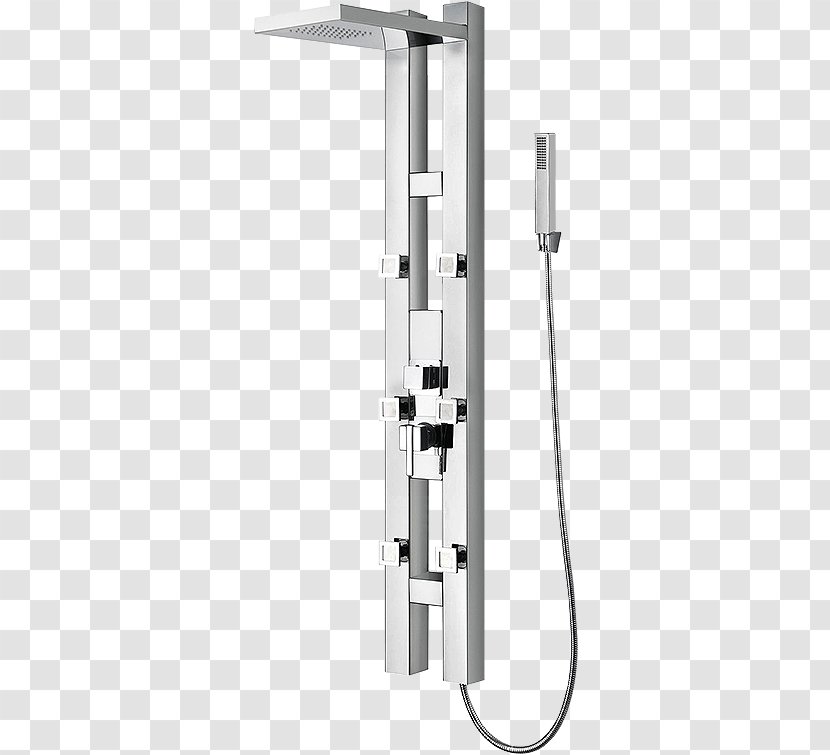 Tap Shower Room Brushed Metal Thermostat - Plumbing - Massage Head Transparent PNG