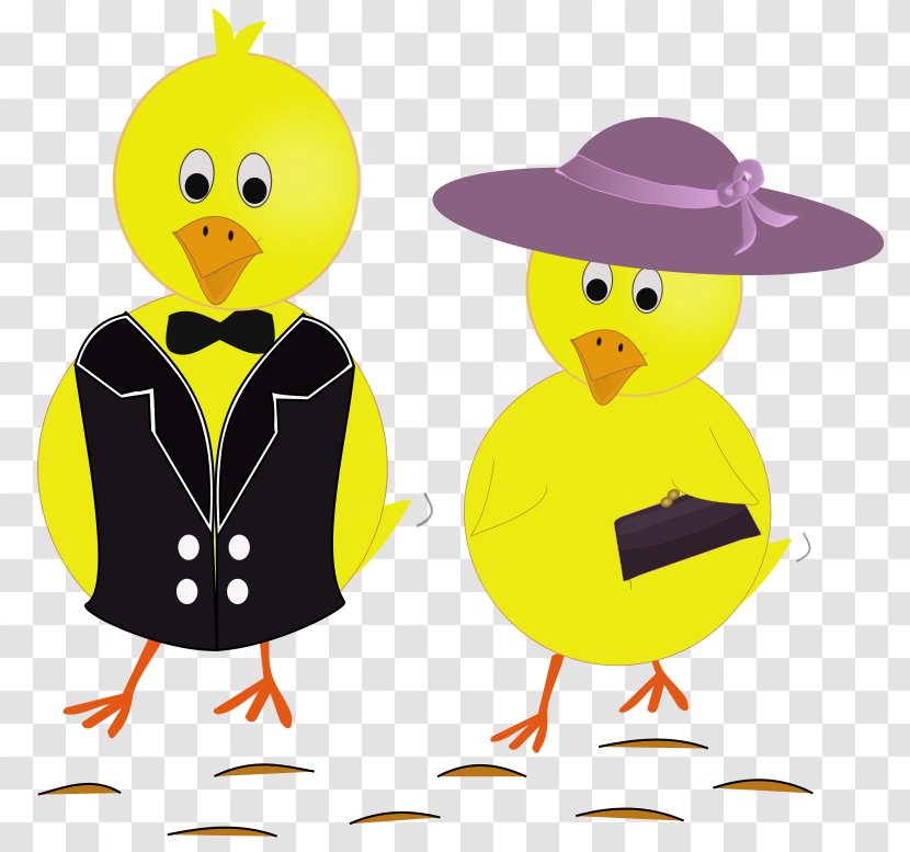 Easter Bunny Chicken Clip Art - Yellow - Sunday Images Transparent PNG