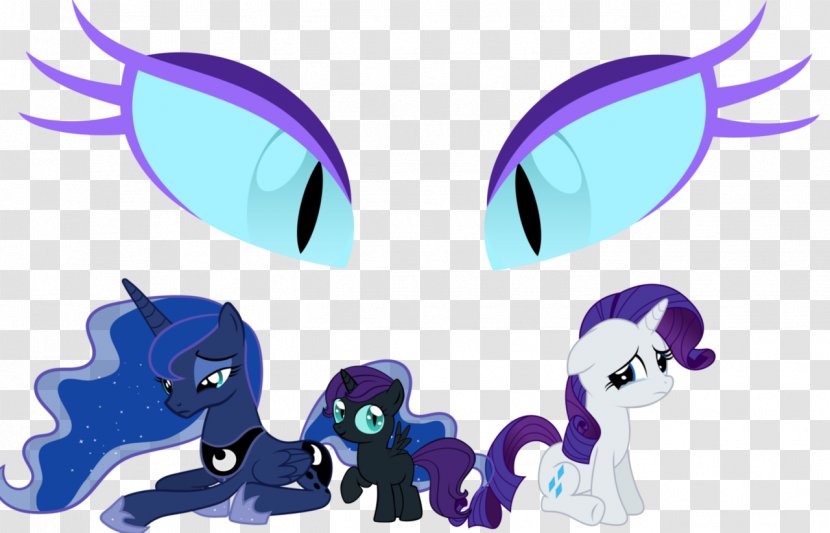 Pony Rarity Princess Luna Eye - Silhouette Transparent PNG