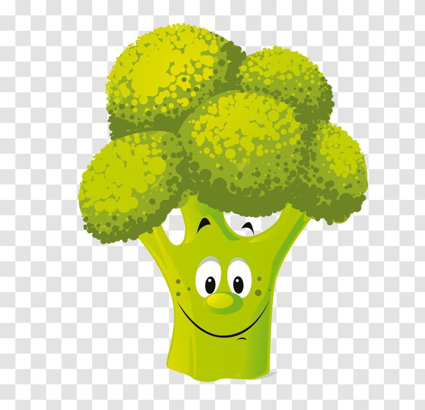 Vegetable Cartoon Vegetarian Cuisine Clip Art - Green - Cauliflower Transparent PNG