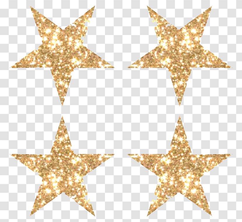 Star Glitter Gold Clip Art - Yellow - Image Transparent PNG