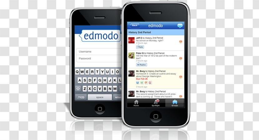 Feature Phone Smartphone Edmodo Mobile Phones Web 2.0 - Brand - Interface Transparent PNG