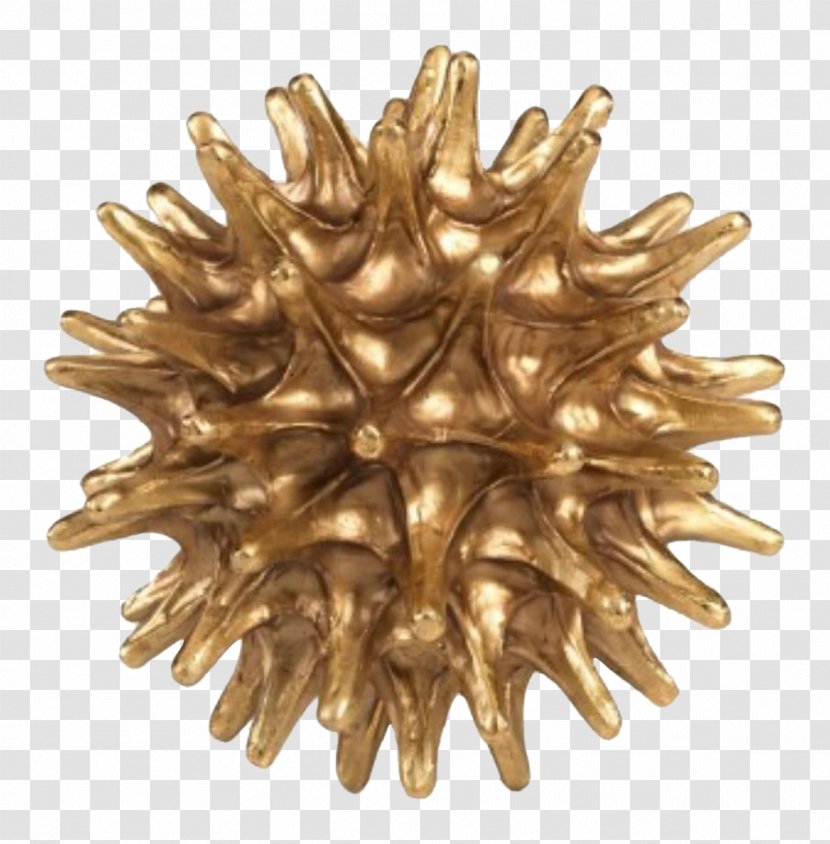 Sea Urchin Wayfair Sculpture Brass Statue - Sphere Transparent PNG