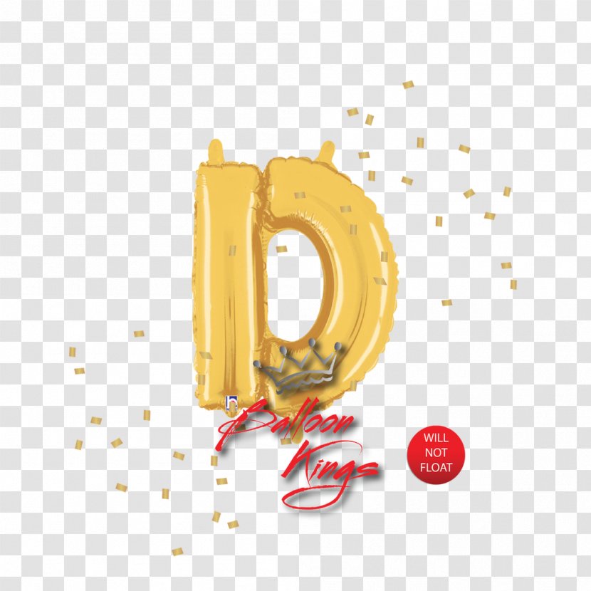 Bigbolo Letter D Silver Megaloon Junior Balloon Product Design Font - Yellow - Shutterstock Gold O Transparent PNG