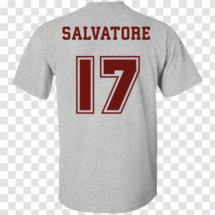 T-shirt Hoodie Damon Salvatore Stefan Sports Fan Jersey - Sleeve Transparent PNG