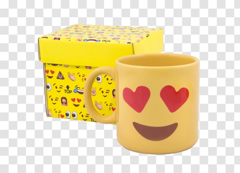 Mug Emoji Coffee Cup Love - Stemware Transparent PNG