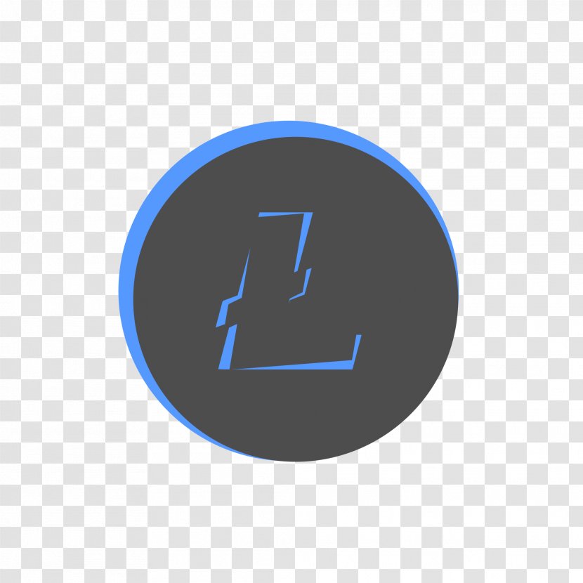 Logo Brand Font - Electric Blue - Circle Transparent PNG