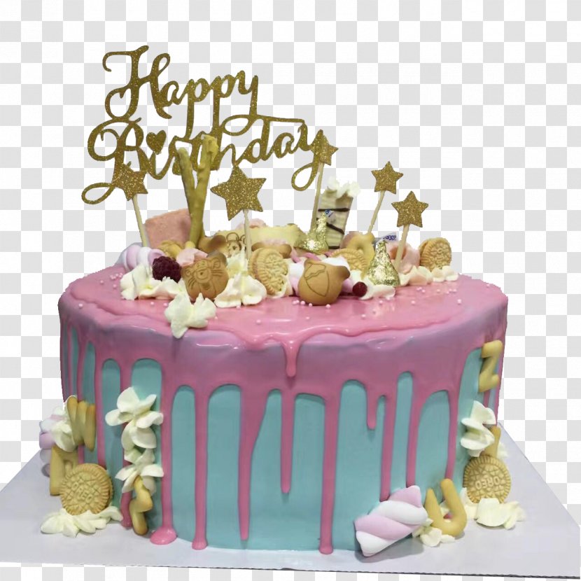 Sugar Cake Torte Birthday Tart - Cartoon - Girls Heart Creative Cakes Transparent PNG