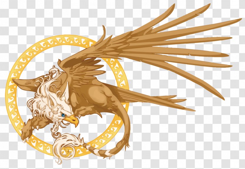 Griffin Lion Dragon - Fictional Character - Vector Hand Painted Gryphon Transparent PNG