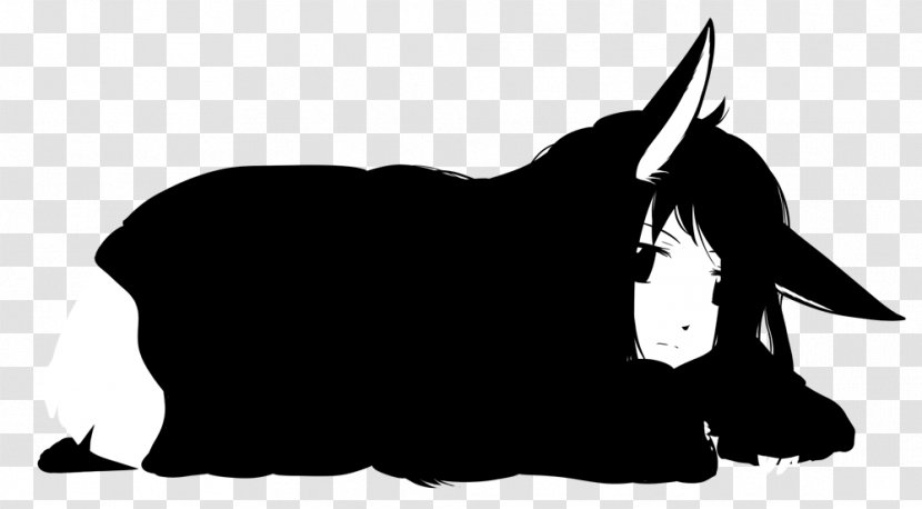 Dog Black Silhouette Character Clip Art - M Transparent PNG