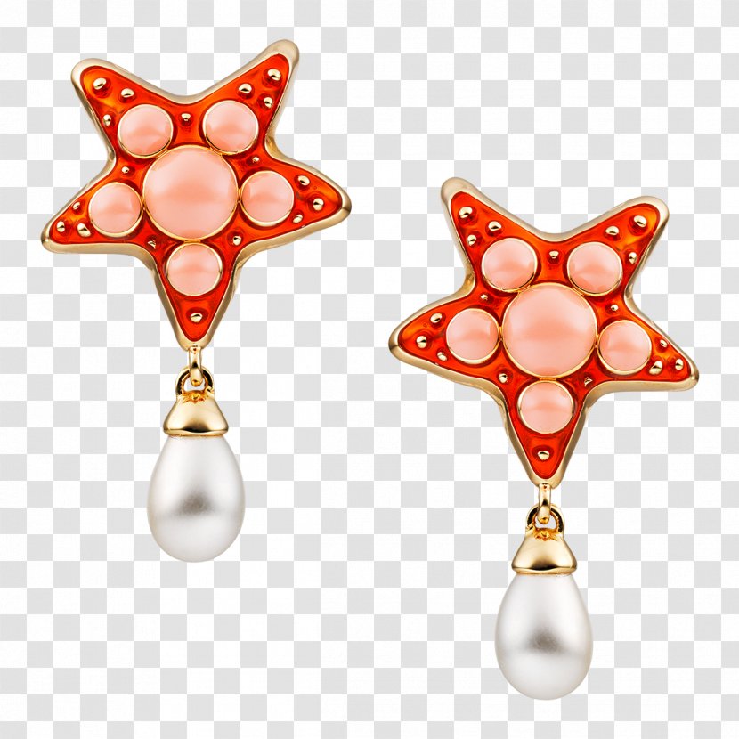 Earring Jewellery Gemstone Clothing Accessories Pearl - Turquoise - Starfish Transparent PNG