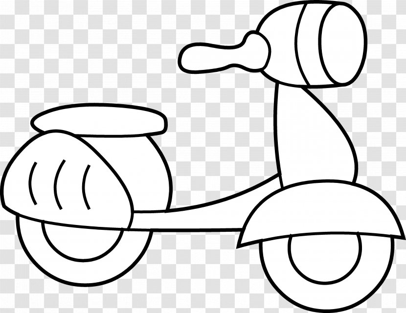 Scooter Drawing Coloring Book Motorcycle Clip Art - Watercolor - Vespa Transparent PNG