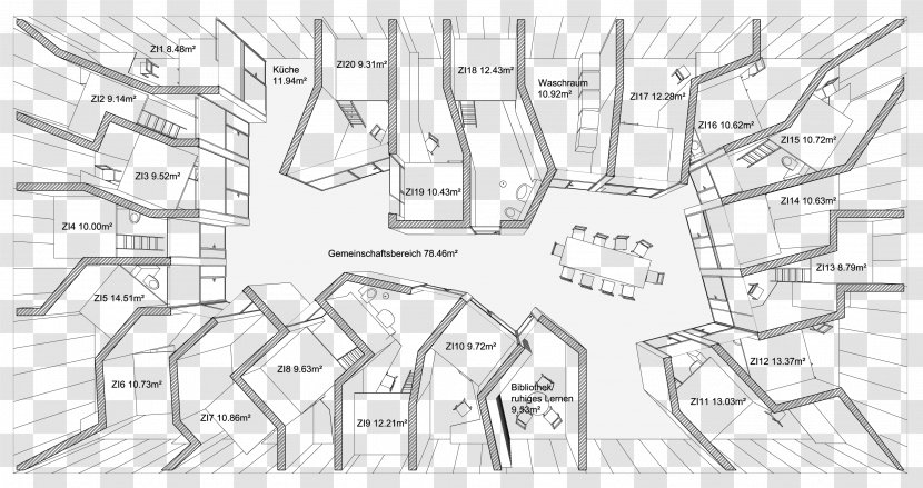 PPAG Architects Bendrabutis Drawing - Area - Oh Transparent PNG