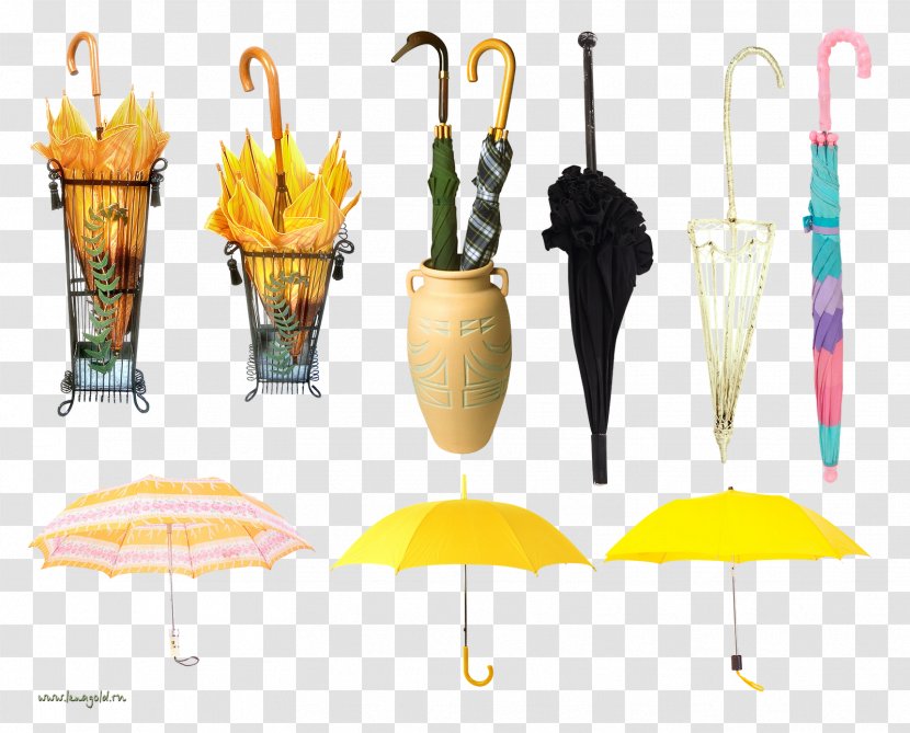 Umbrella Yellow Clip Art - Green Transparent PNG