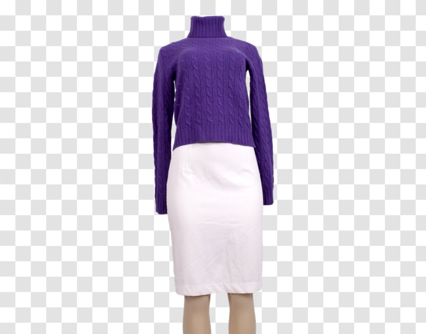 Cardigan Neck Sleeve Purple Transparent PNG