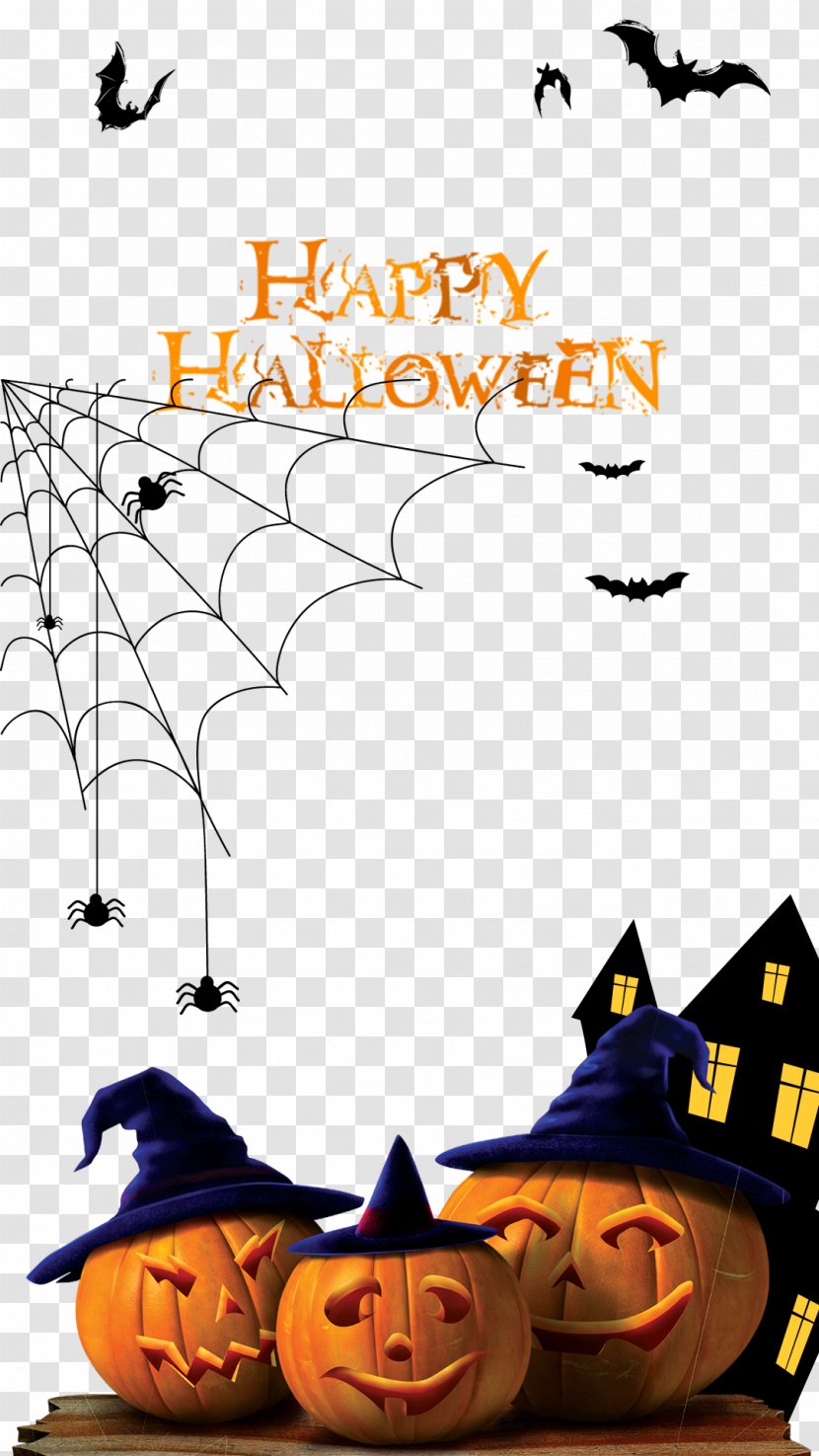 Halloween Poster Paper Jack-o'-lantern - Illustration - Pictures Transparent PNG