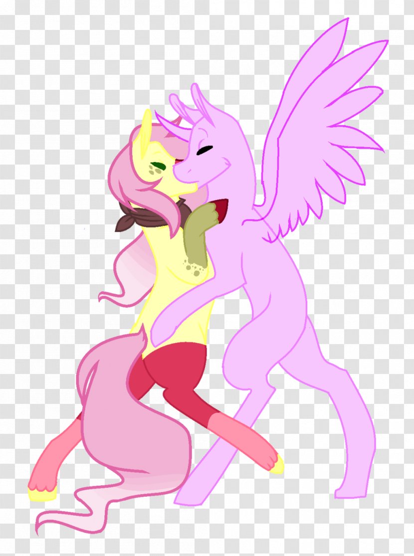 Horse Fairy Pink M Clip Art - Kiss Me Transparent PNG